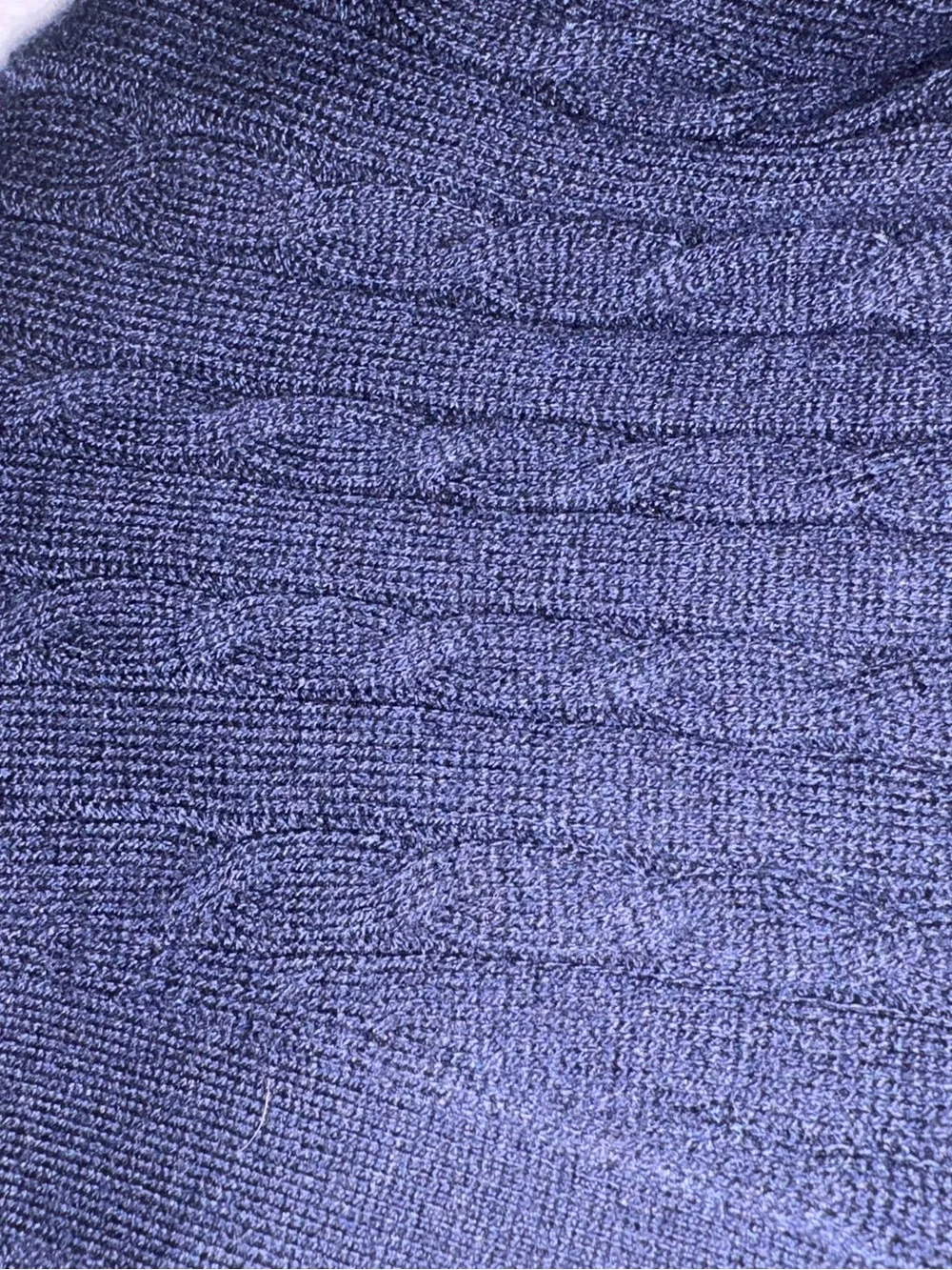 NWT Kallspin Wool Blend Cable Knit Cardigan Large Navy